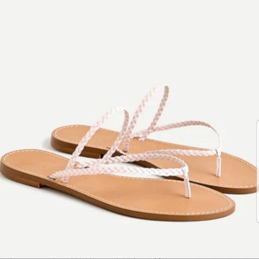 NWT J.Crew Triangle Braided Cap Sandal Sz 11